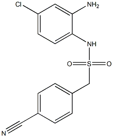 N-(2-amino-4-chlorophenyl)-1-(4-cyanophenyl)methanesulfonamide Structure