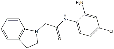 N-(2-amino-4-chlorophenyl)-2-(2,3-dihydro-1H-indol-1-yl)acetamide Structure