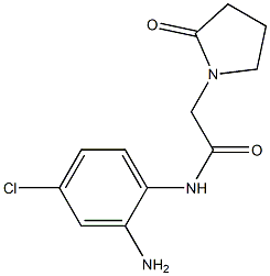 N-(2-amino-4-chlorophenyl)-2-(2-oxopyrrolidin-1-yl)acetamide Struktur