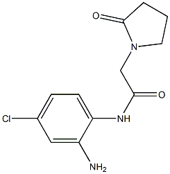 N-(2-amino-4-chlorophenyl)-2-(2-oxopyrrolidin-1-yl)acetamide 化学構造式