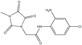 N-(2-amino-4-chlorophenyl)-2-(3-methyl-2,4,5-trioxoimidazolidin-1-yl)acetamide Structure