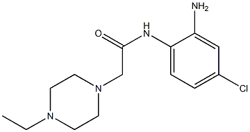 N-(2-amino-4-chlorophenyl)-2-(4-ethylpiperazin-1-yl)acetamide,,结构式