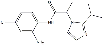 N-(2-amino-4-chlorophenyl)-2-[2-(propan-2-yl)-1H-imidazol-1-yl]propanamide Structure