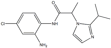 N-(2-amino-4-chlorophenyl)-2-[2-(propan-2-yl)-1H-imidazol-1-yl]propanamide,,结构式