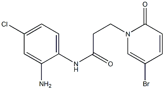 N-(2-amino-4-chlorophenyl)-3-(5-bromo-2-oxo-1,2-dihydropyridin-1-yl)propanamide|