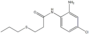 N-(2-amino-4-chlorophenyl)-3-(propylsulfanyl)propanamide