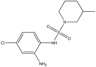 N-(2-amino-4-chlorophenyl)-3-methylpiperidine-1-sulfonamide 结构式