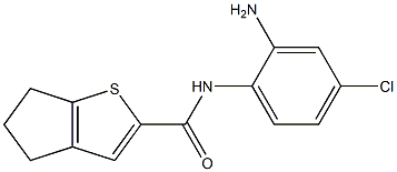 N-(2-amino-4-chlorophenyl)-4H,5H,6H-cyclopenta[b]thiophene-2-carboxamide 化学構造式