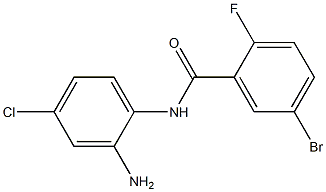 N-(2-amino-4-chlorophenyl)-5-bromo-2-fluorobenzamide Structure