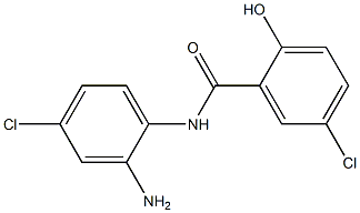 N-(2-amino-4-chlorophenyl)-5-chloro-2-hydroxybenzamide 结构式