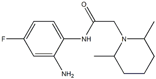 N-(2-amino-4-fluorophenyl)-2-(2,6-dimethylpiperidin-1-yl)acetamide Struktur