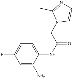 N-(2-amino-4-fluorophenyl)-2-(2-methyl-1H-imidazol-1-yl)acetamide 结构式