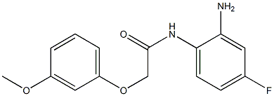 N-(2-amino-4-fluorophenyl)-2-(3-methoxyphenoxy)acetamide Struktur