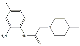 N-(2-amino-4-fluorophenyl)-2-(4-methylpiperidin-1-yl)acetamide Structure