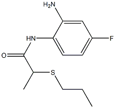 N-(2-amino-4-fluorophenyl)-2-(propylsulfanyl)propanamide Structure