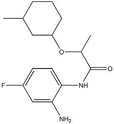 N-(2-amino-4-fluorophenyl)-2-[(3-methylcyclohexyl)oxy]propanamide Structure