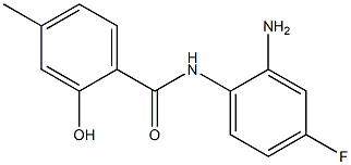 N-(2-amino-4-fluorophenyl)-2-hydroxy-4-methylbenzamide,,结构式