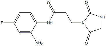 N-(2-amino-4-fluorophenyl)-3-(2,5-dioxoimidazolidin-1-yl)propanamide