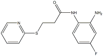 N-(2-amino-4-fluorophenyl)-3-(pyridin-2-ylsulfanyl)propanamide