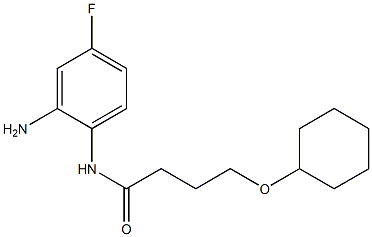 N-(2-amino-4-fluorophenyl)-4-(cyclohexyloxy)butanamide Structure