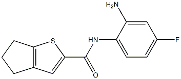 N-(2-amino-4-fluorophenyl)-4H,5H,6H-cyclopenta[b]thiophene-2-carboxamide Structure