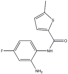 N-(2-amino-4-fluorophenyl)-5-methylthiophene-2-carboxamide,,结构式