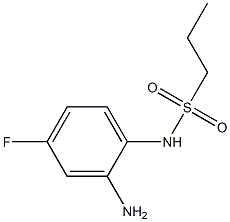 N-(2-amino-4-fluorophenyl)propane-1-sulfonamide 化学構造式