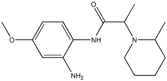 N-(2-amino-4-methoxyphenyl)-2-(2-methylpiperidin-1-yl)propanamide Struktur