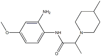 N-(2-amino-4-methoxyphenyl)-2-(4-methylpiperidin-1-yl)propanamide Structure