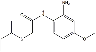 N-(2-amino-4-methoxyphenyl)-2-(butan-2-ylsulfanyl)acetamide 化学構造式
