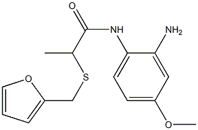 N-(2-amino-4-methoxyphenyl)-2-[(furan-2-ylmethyl)sulfanyl]propanamide Structure