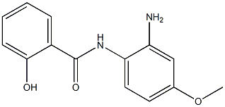 N-(2-amino-4-methoxyphenyl)-2-hydroxybenzamide 结构式