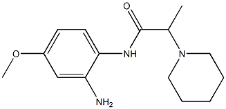 N-(2-amino-4-methoxyphenyl)-2-piperidin-1-ylpropanamide 化学構造式