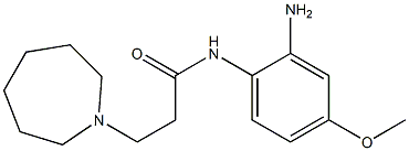 N-(2-amino-4-methoxyphenyl)-3-azepan-1-ylpropanamide Struktur