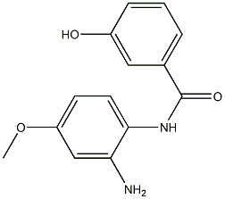 N-(2-amino-4-methoxyphenyl)-3-hydroxybenzamide Struktur