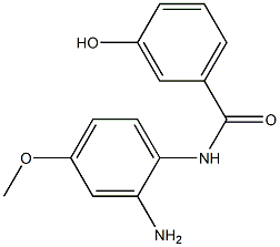 N-(2-amino-4-methoxyphenyl)-3-hydroxybenzamide,,结构式