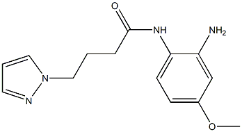N-(2-amino-4-methoxyphenyl)-4-(1H-pyrazol-1-yl)butanamide Structure