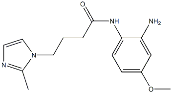 N-(2-amino-4-methoxyphenyl)-4-(2-methyl-1H-imidazol-1-yl)butanamide Structure