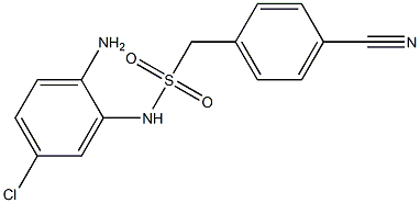 N-(2-amino-5-chlorophenyl)-1-(4-cyanophenyl)methanesulfonamide Struktur