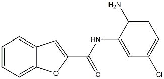 N-(2-amino-5-chlorophenyl)-1-benzofuran-2-carboxamide 化学構造式