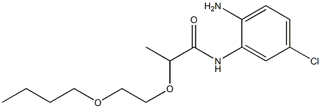 N-(2-amino-5-chlorophenyl)-2-(2-butoxyethoxy)propanamide,,结构式