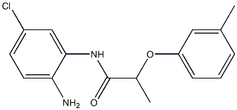 N-(2-amino-5-chlorophenyl)-2-(3-methylphenoxy)propanamide 结构式