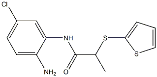 N-(2-amino-5-chlorophenyl)-2-(thiophen-2-ylsulfanyl)propanamide Structure