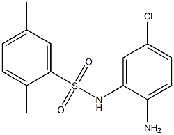 N-(2-amino-5-chlorophenyl)-2,5-dimethylbenzene-1-sulfonamide 化学構造式