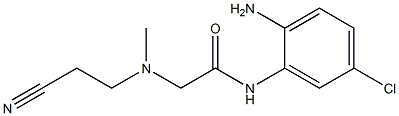 N-(2-amino-5-chlorophenyl)-2-[(2-cyanoethyl)(methyl)amino]acetamide Structure