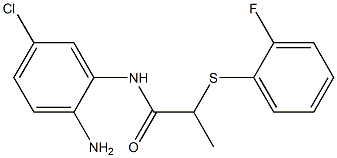 N-(2-amino-5-chlorophenyl)-2-[(2-fluorophenyl)sulfanyl]propanamide