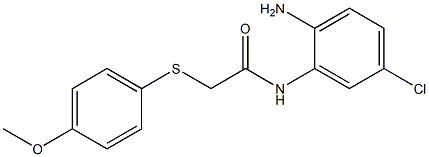 N-(2-amino-5-chlorophenyl)-2-[(4-methoxyphenyl)sulfanyl]acetamide Structure