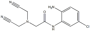 N-(2-amino-5-chlorophenyl)-2-[bis(cyanomethyl)amino]acetamide Structure