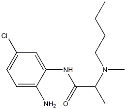 N-(2-amino-5-chlorophenyl)-2-[butyl(methyl)amino]propanamide 结构式