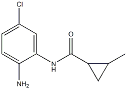 N-(2-amino-5-chlorophenyl)-2-methylcyclopropanecarboxamide Structure